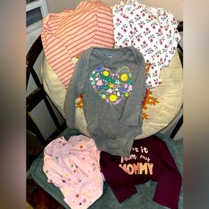 5pc long sleeve onesies all size 18mo